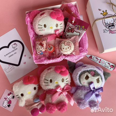 Подарочный бокс с мягкой игрушкой Hello Kitty