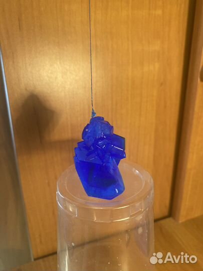 Кристалл из медного купороса