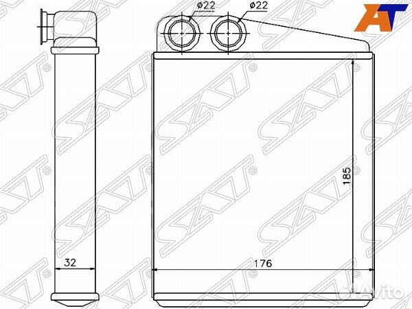 Радиатор отопителя салона audi Q3