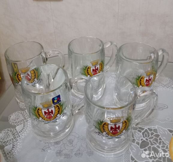 Брендовый набор бокалов для пива. Франция