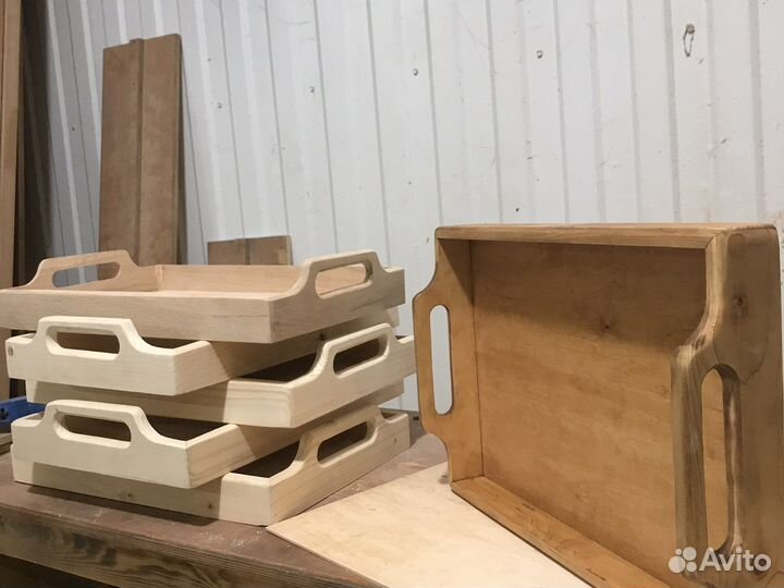 Поднос 2в1 деревянный