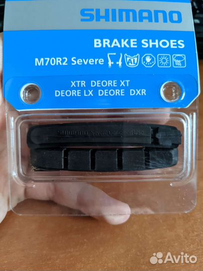 Тормозные колодки shimano для v-brake, M70R2
