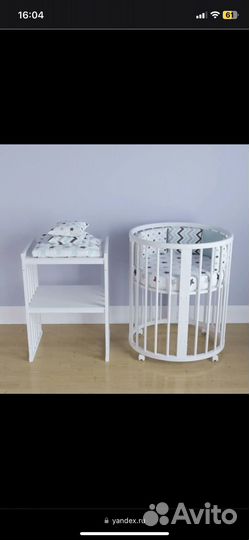 Овальная кровать 7 в 1