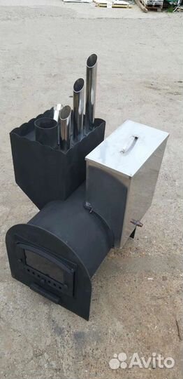 Банная печь Горыныч на три помещения