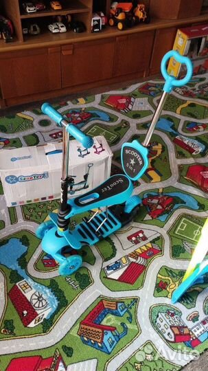 Детский самокат 5 в 1 Божья коровка