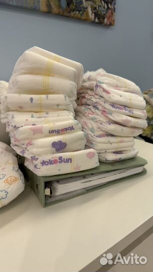 Остатки подгузников M