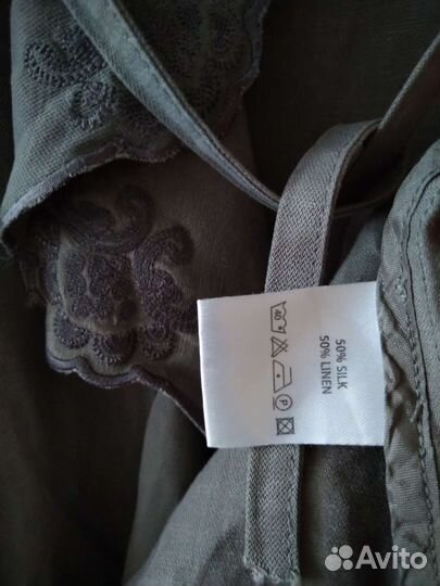 Жакет 46 размер шёлк лён