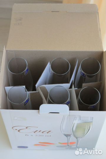 Бокалы для шампанского Crystal Bohemia 220 мл.6 шт