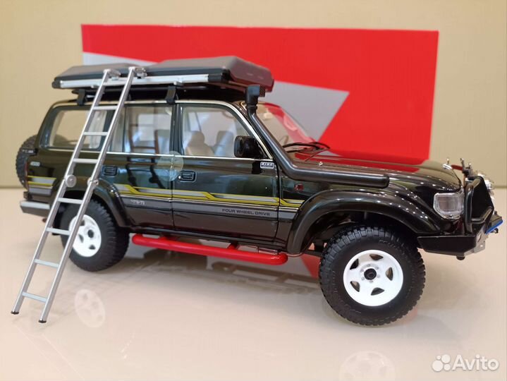 Toyota Land Cruiser 80 рест.(95-97г) Черный 1:18