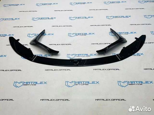 Сплиттер BMW M3 F80 M4 F82, черный глянец