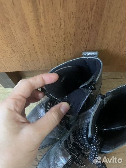 Ботинки для девочки 27 размер кожаные