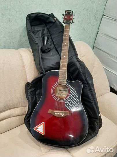 Гитара акустическая с подключением на электро