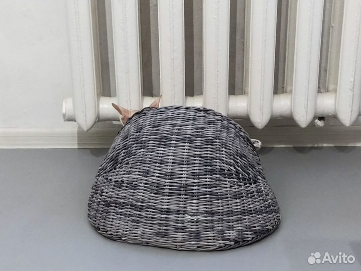 Домик для кошки плетеный