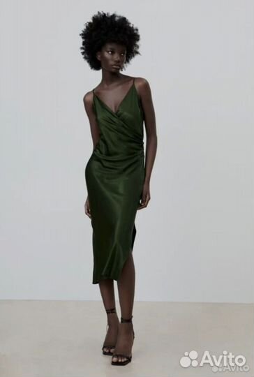 Zara платье комбинация S