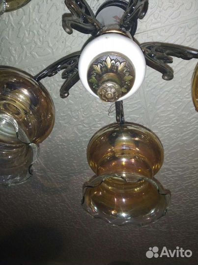 Бронзовая люстра СССР
