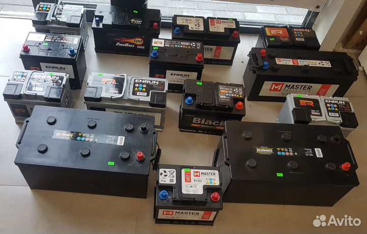 Автомобильные аккумуляторы - black, enrun, master