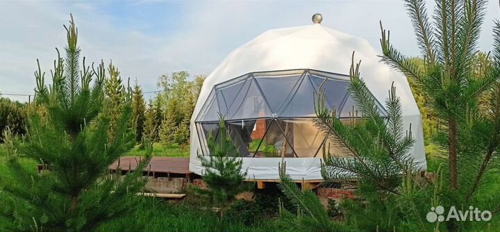 Глэмпинг / кемпинг, геодезические купола под ключ