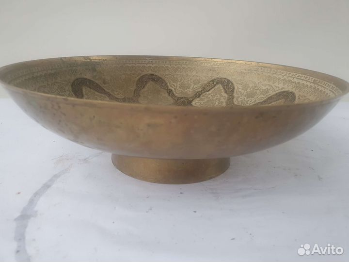 Блюдо латунь