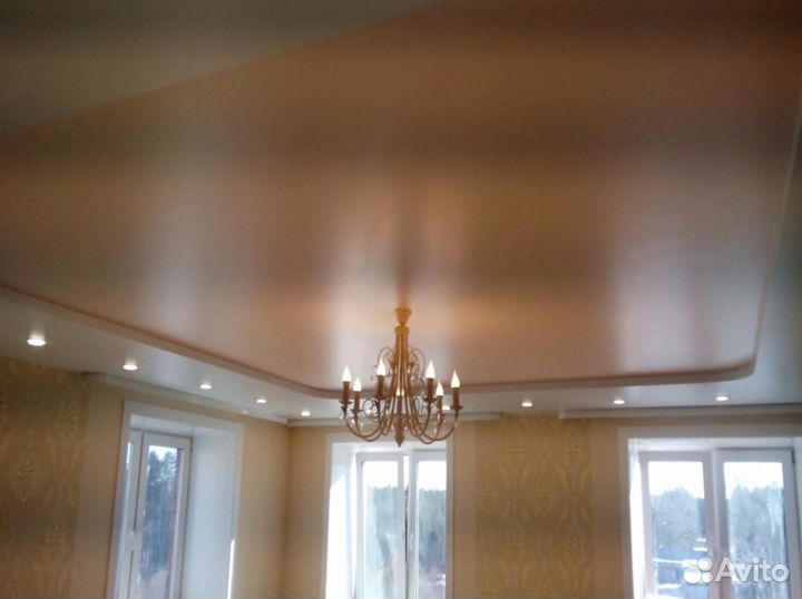 Сатиновые натяжные потолки