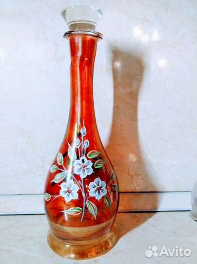 Ваза и штоф из хрусталя.Чехия