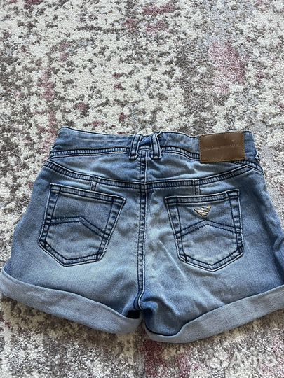 Джинсовые шорты armani