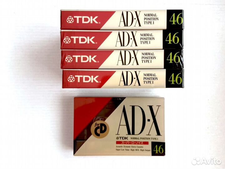 Аудиокассеты кассеты TDK AD-X 46 - 1991 г