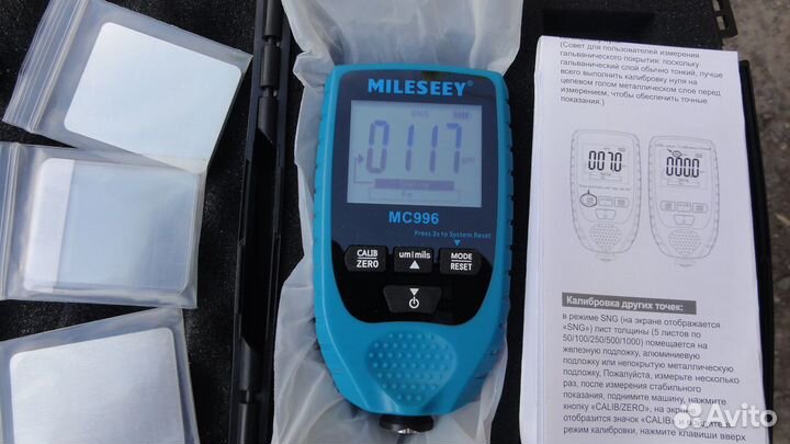 Толщиномер mileseey мс 996