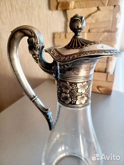 Уникальный Антикварный графин для вина