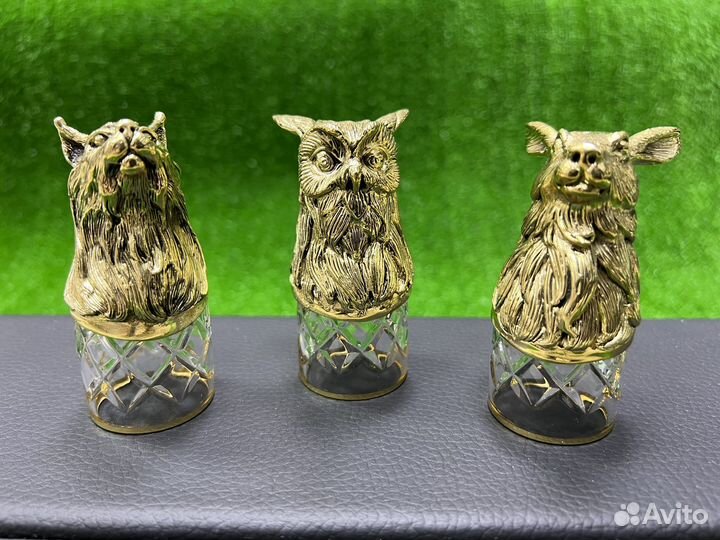 Стопки перевертыши 3шт в футляре