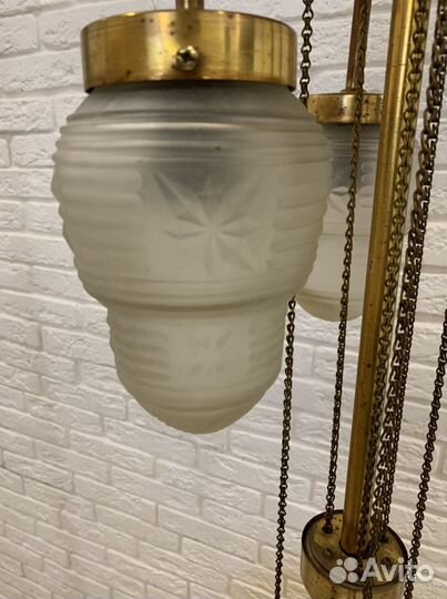 Люстра телескоп старинная раздвижная