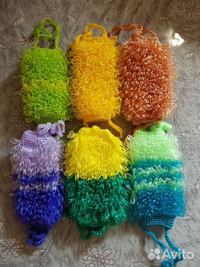 Вязаные мочалки