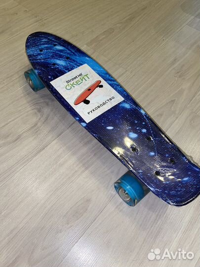 Пенни борд светящийся, длина 55 см, ширина 15 см