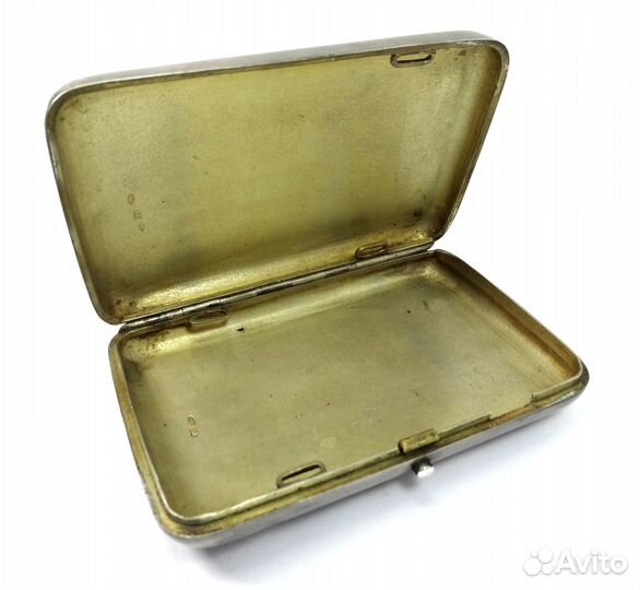 Антикварный серебряный портсигар 84 пробы