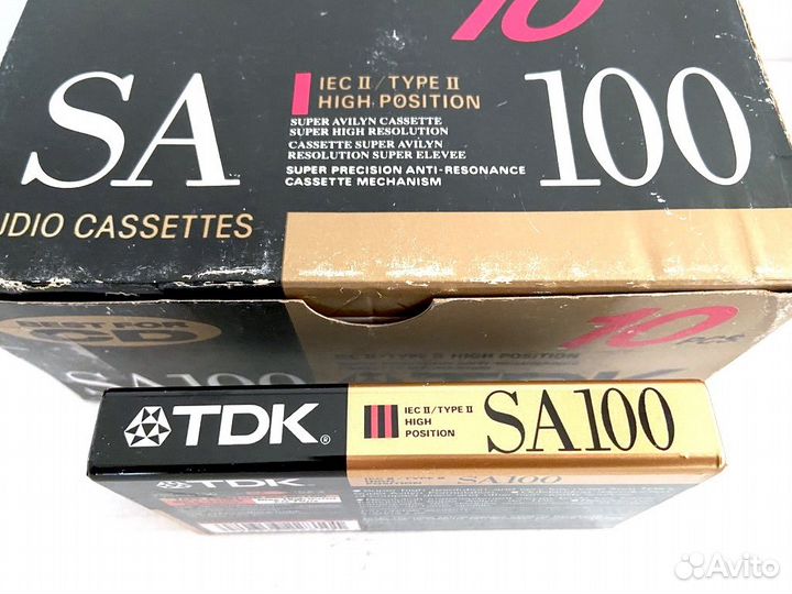 Аудиокассета кассета TDK SA 100 - 1991 г