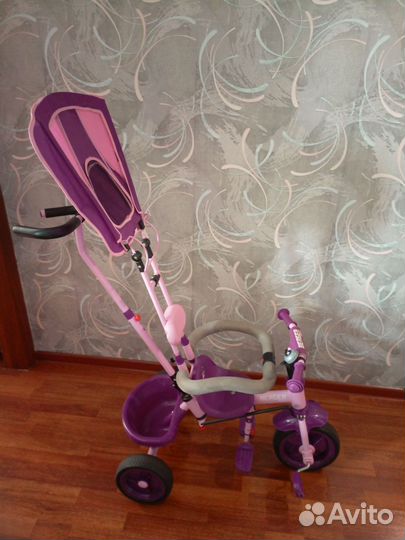 Велосипед с родительской ручкой