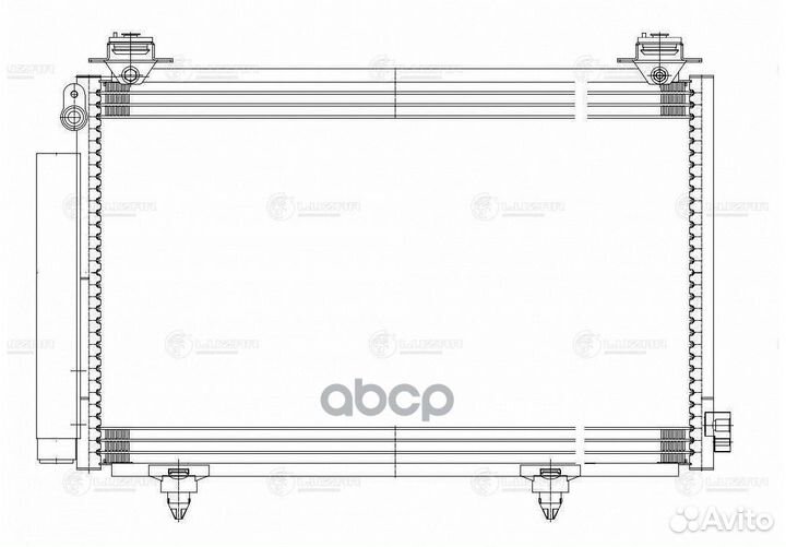 Конденсер toyota vitz 99/platz 99/funcargo 99