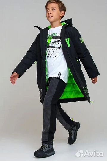 Куртка зимняя для мальчика 134 новая