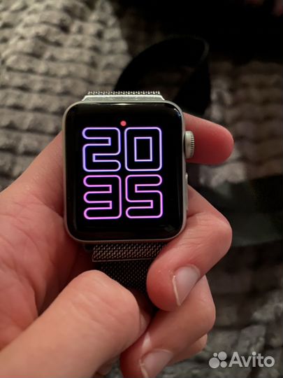 Часы apple watch 3 38 mm silver