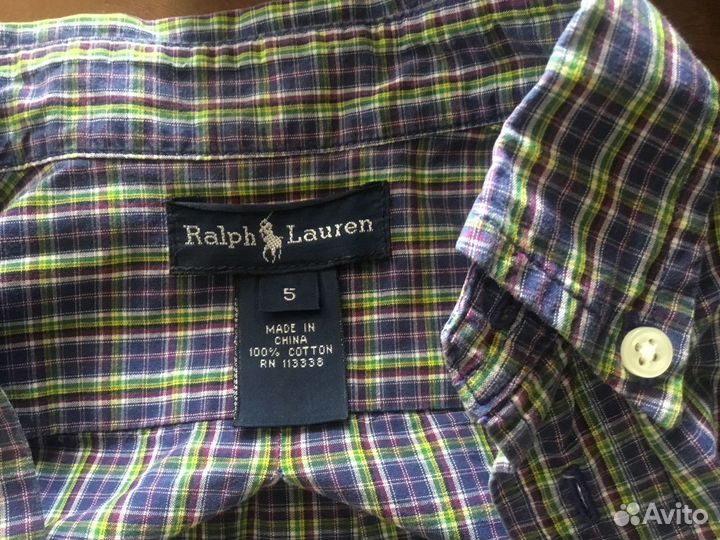 3 детск рубашки barberry Paul smith Ralph Lauren