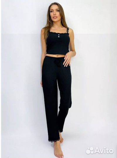 Пижама тройка с шортами и штанами