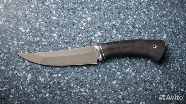 Нож Лесник сталь х12мф рукоять черный граб