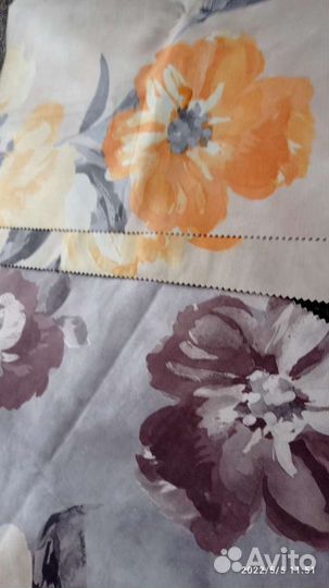 Большие диванные подушки. Ткань