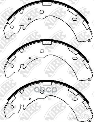 Колодки тормозные барабанные subaru outback 2.5