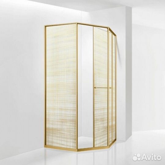 Душевой уголок RGW Stilvoll SV-82Gb L 80x80 золотая вуаль
