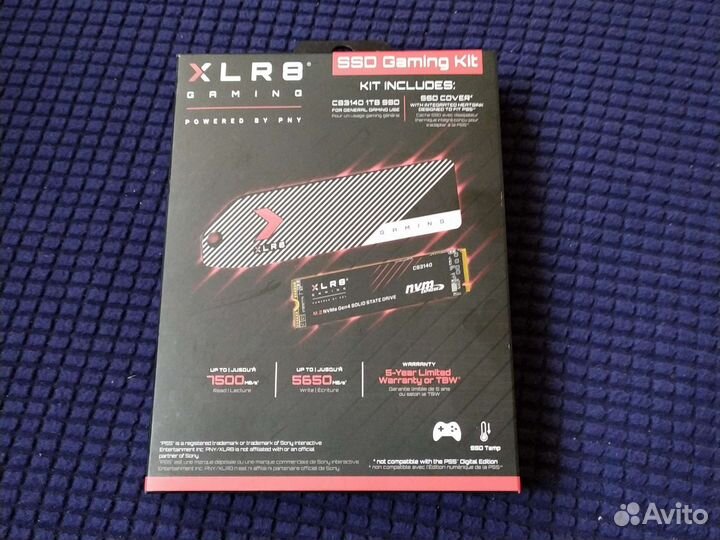 Ссд PNY XLR8(pny 3140) SSD Gaming KitPS5 1TB