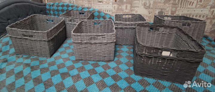 Корзинки из бумажной лозы