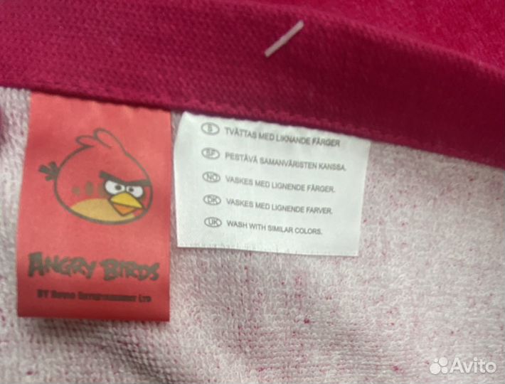 Полотенце, плед Angry Birds. Новое