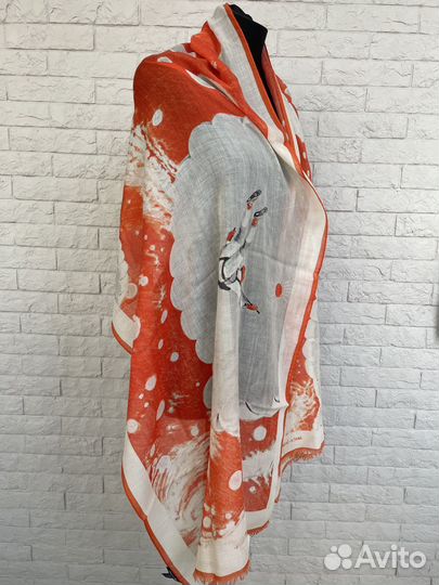 Шарф палантин женский кашемир шелк