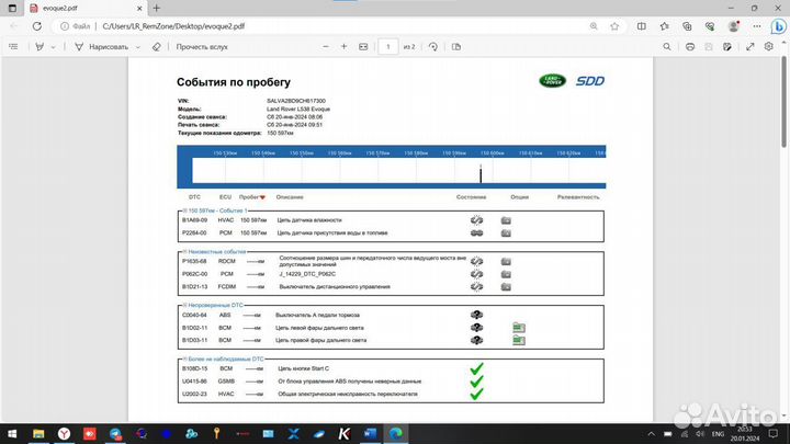 Установка, настройка JLR SDD