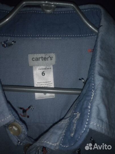 Рубашка Carter's 6 лет Новая